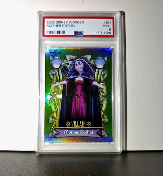 Mother Gothel 2025 Topps Disney Wonder #181 Card Tangled PSA 9 - Non-Sports Card Single