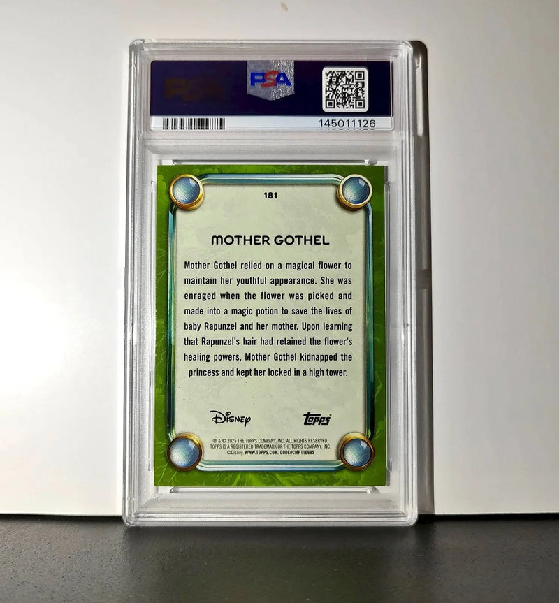 Mother Gothel 2025 Topps Disney Wonder #181 Card Tangled PSA 9 - Non-Sports Card Single
