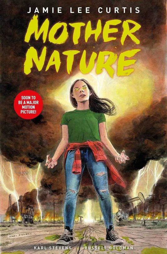 Book cover of Mother Nature Hardcover Volume 01 featuring a girl in a cityscape