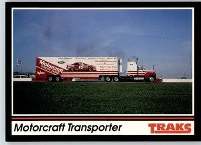 Motorcraft Transporter - 1991 Traks - #198 - Racing - Racing Card Single