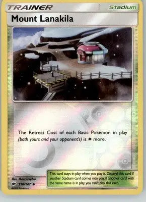 Mount Lanakila - Burning Shadows - 118/147 - Reverse Holo LP Pokemon - Pokémon Card Single