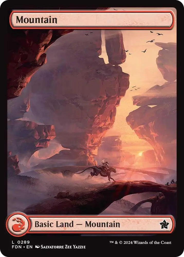 Mountain (0289) - Foundations - 289 - NM Magic: The Gathering - Magic Card Single