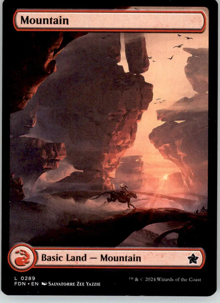 Mountain (0289) - Foundations - 289 - NM Magic: The Gathering - Magic Card Single