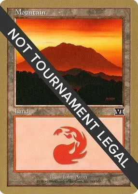 Mountain (343) - 1999 Kai Budde World Championship Decks - HP Magic - Magic Card Single