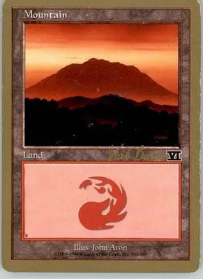 Mountain (343) - 1999 Kai Budde World Championship Decks - HP Magic - Magic Card Single