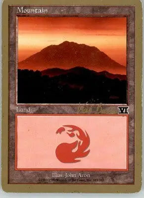 Mountain (343) - 1999 Kai Budde World Championship Decks - MP Magic - Magic Card Single