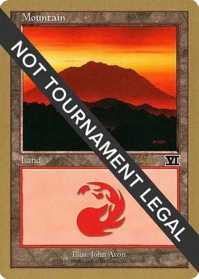 Mountain (343) - 2000 Janosch Kuhn World Championship Decks - HP Magic - Magic Card Single