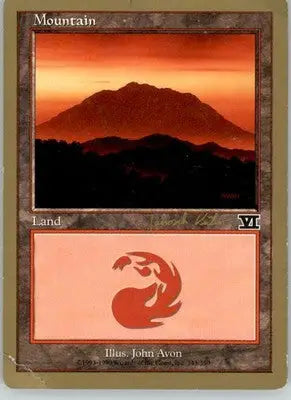 Mountain (343) - 2000 Janosch Kuhn World Championship Decks - HP Magic - Magic Card Single