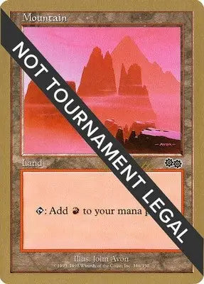 Mountain (346) - 1999 Kai Budde World Championship Decks - MP Magic - Magic Card Single