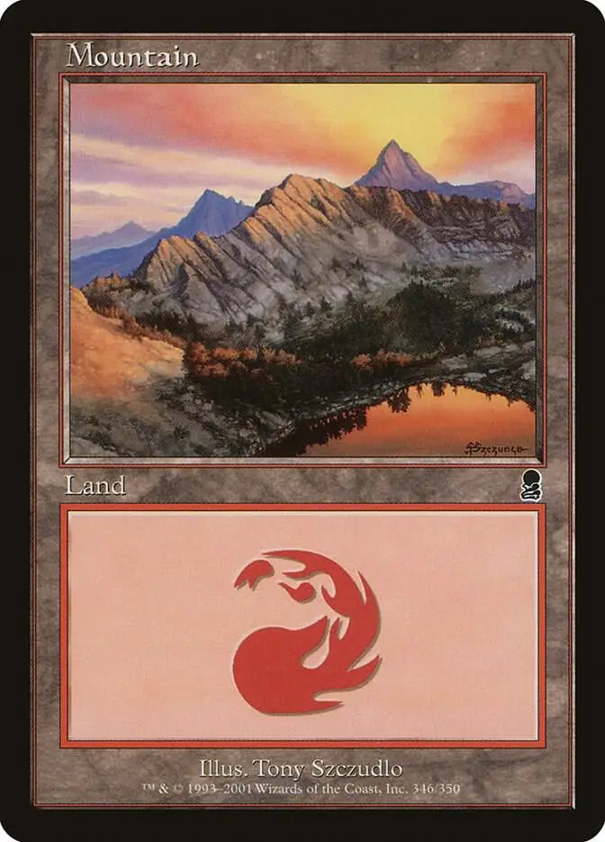 Mountain (346) - Odyssey - 346 - HP Magic: The Gathering - Magic Card Single