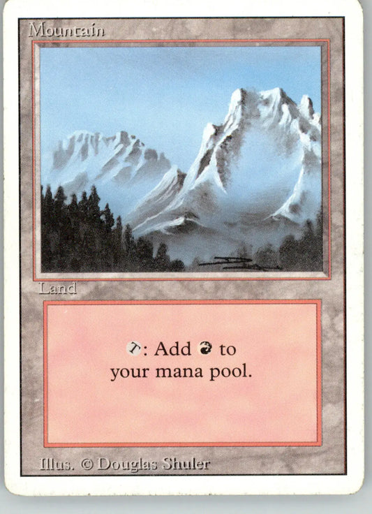 Mountain (B) - Revised Edition - 291 - MP Magic: The Gathering - Magic Card Single