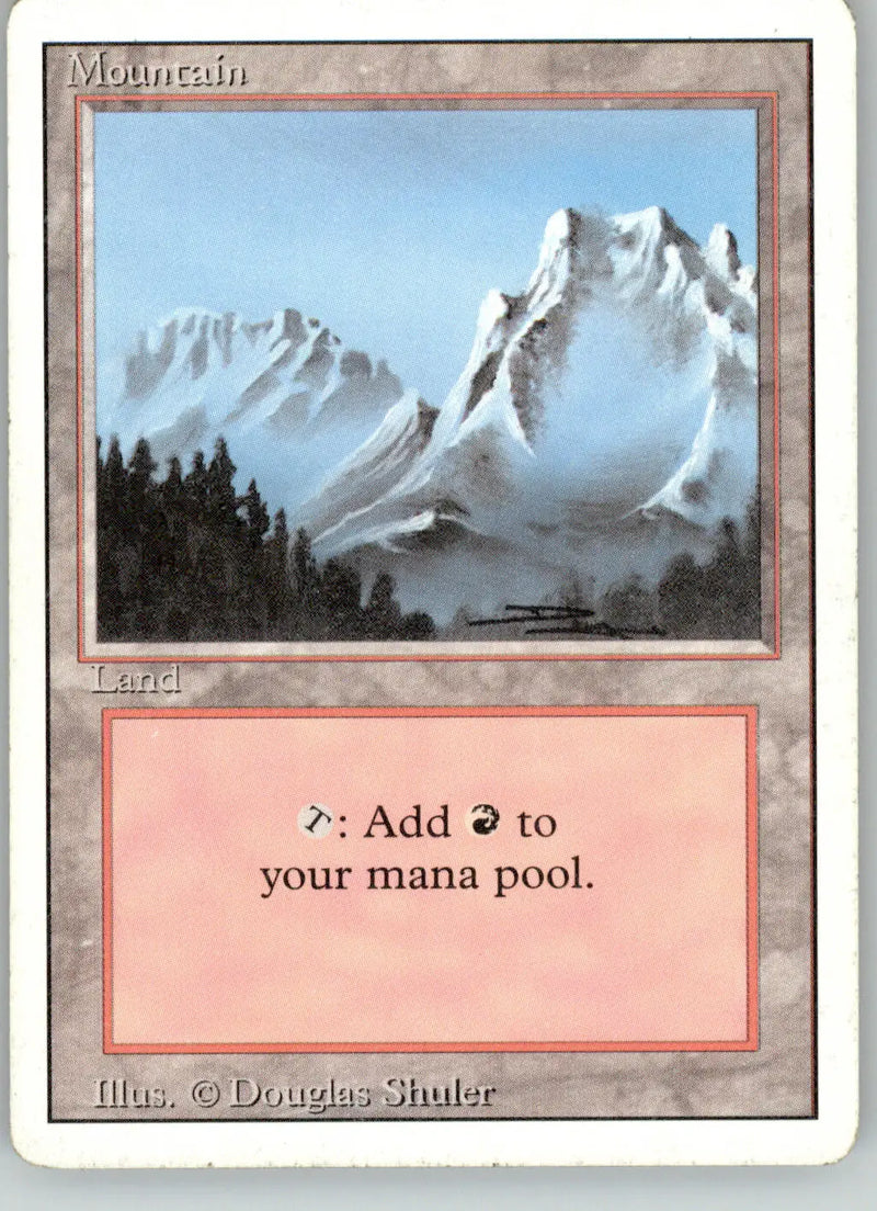 Mountain (B) - Revised Edition - 291 - MP Magic: The Gathering - Magic Card Single