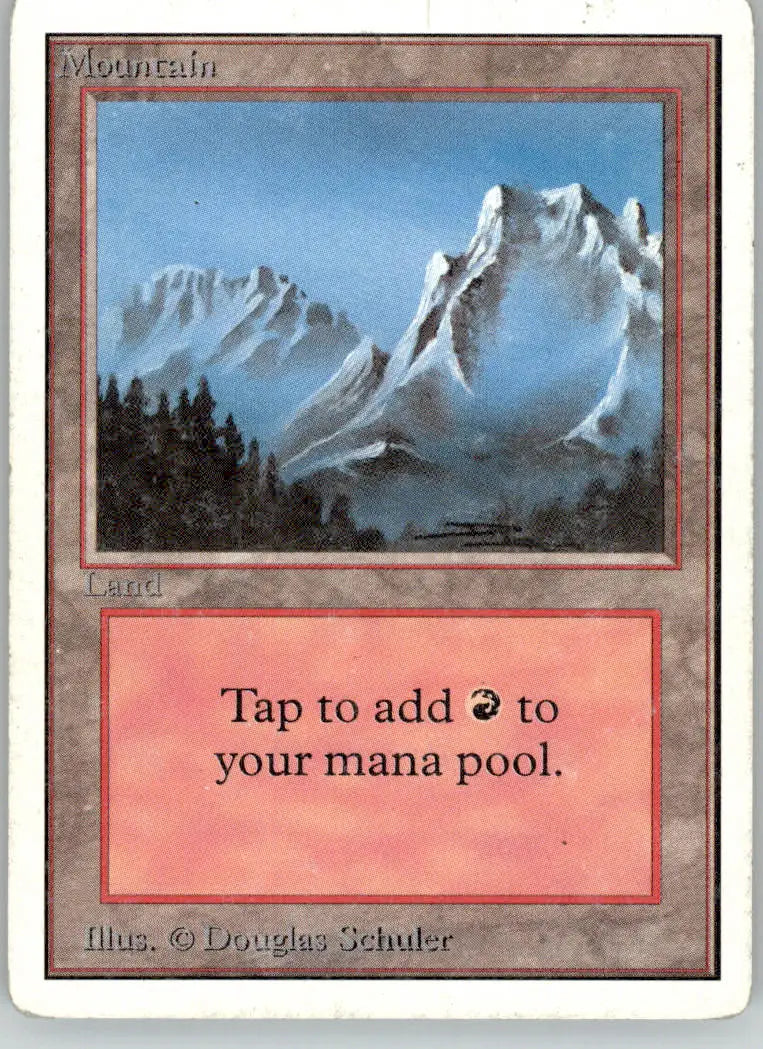 Mountain (B) - Unlimited Edition - HP Magic: The Gathering - Magic Card Single