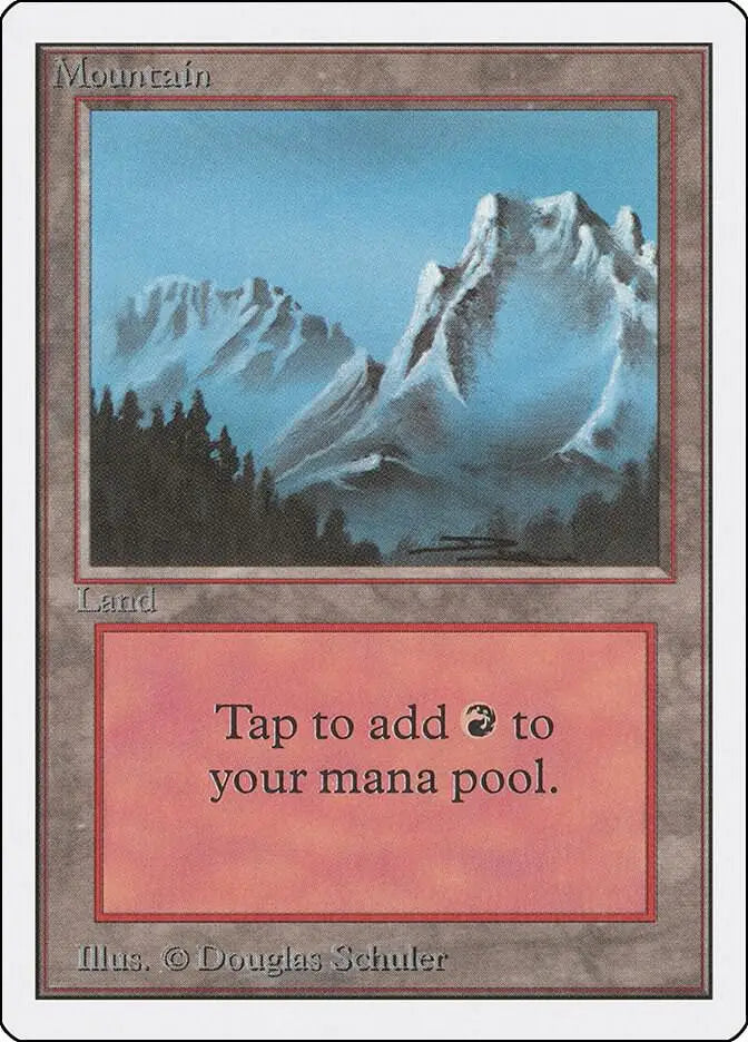 Mountain (B) - Unlimited Edition - HP Magic: The Gathering - Magic Card Single
