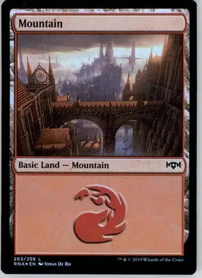 Mountain - Ravnica Allegiance - 263 - Foil NM - Magic Card Single