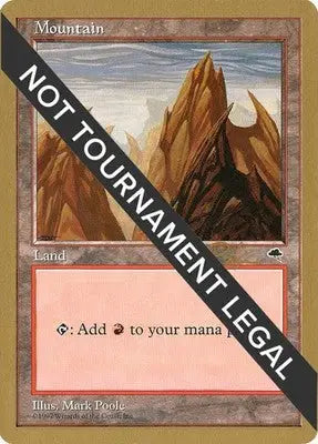 Mountain (Vertical) - 1998 Ben Rubin World Championship Decks - HP Magic - Magic Card Single