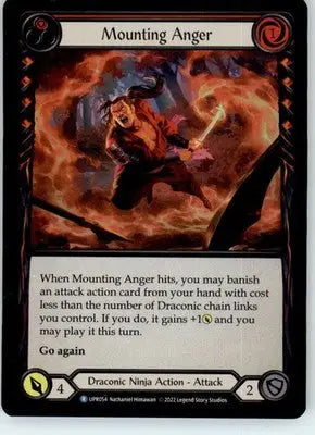 Mounting Anger (Red) - Uprising - UPR054 - Foil NM - TCG Card Single