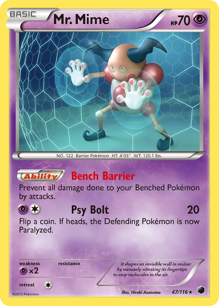 Mr. Mime (47/116) [Black & White: Plasma Freeze] - Pokémon Card Single