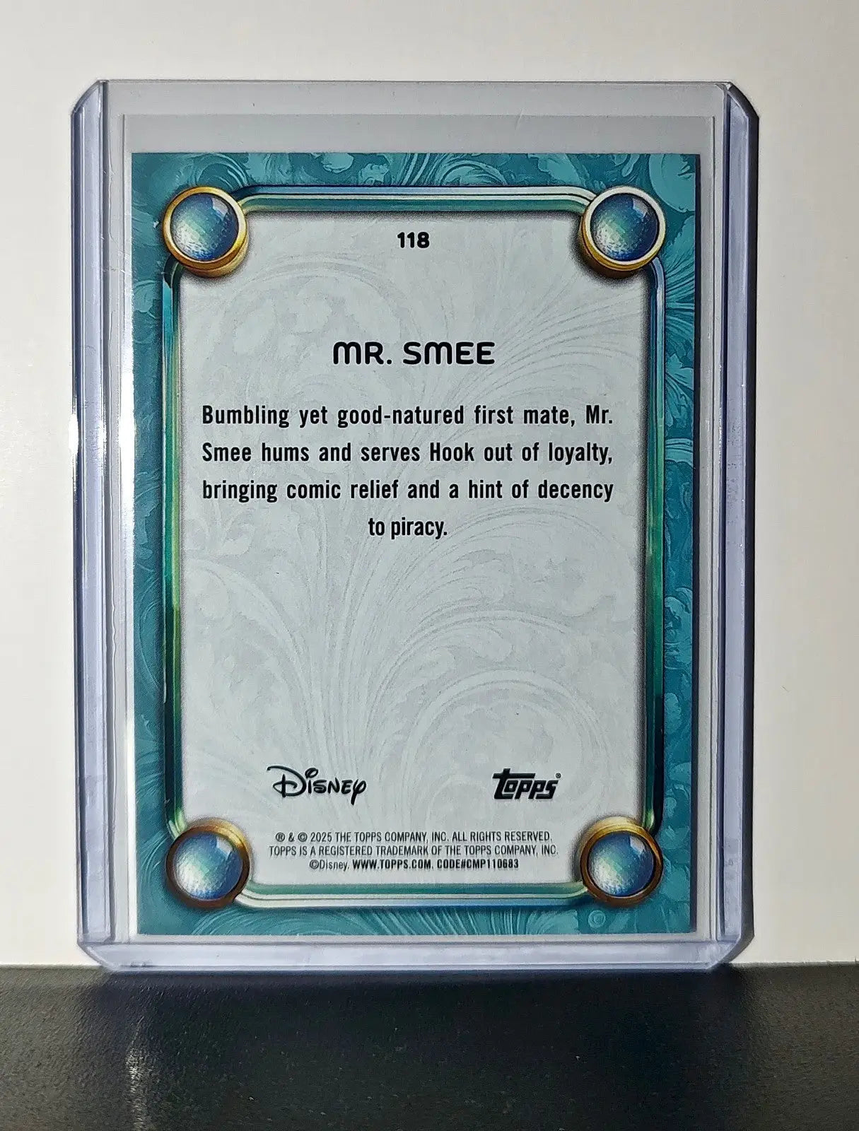 Mr. Smee 2025 Topps Disney Wonder #118 Diamond Card Peter Pan
