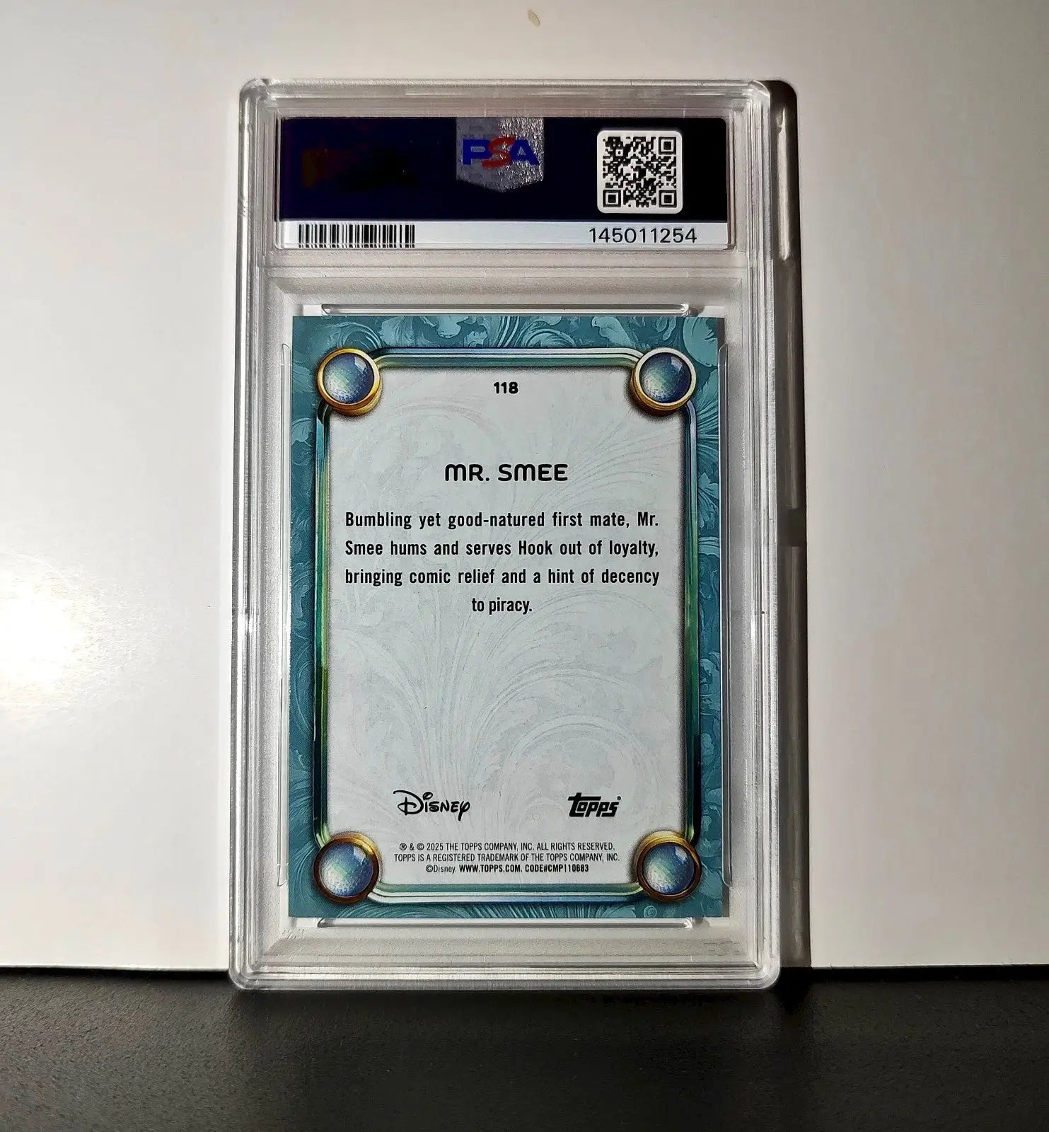 Mr. Smee 2025 Topps Disney Wonder #118 Diamond Card Peter Pan PSA 7 - Non-Sports Card Single