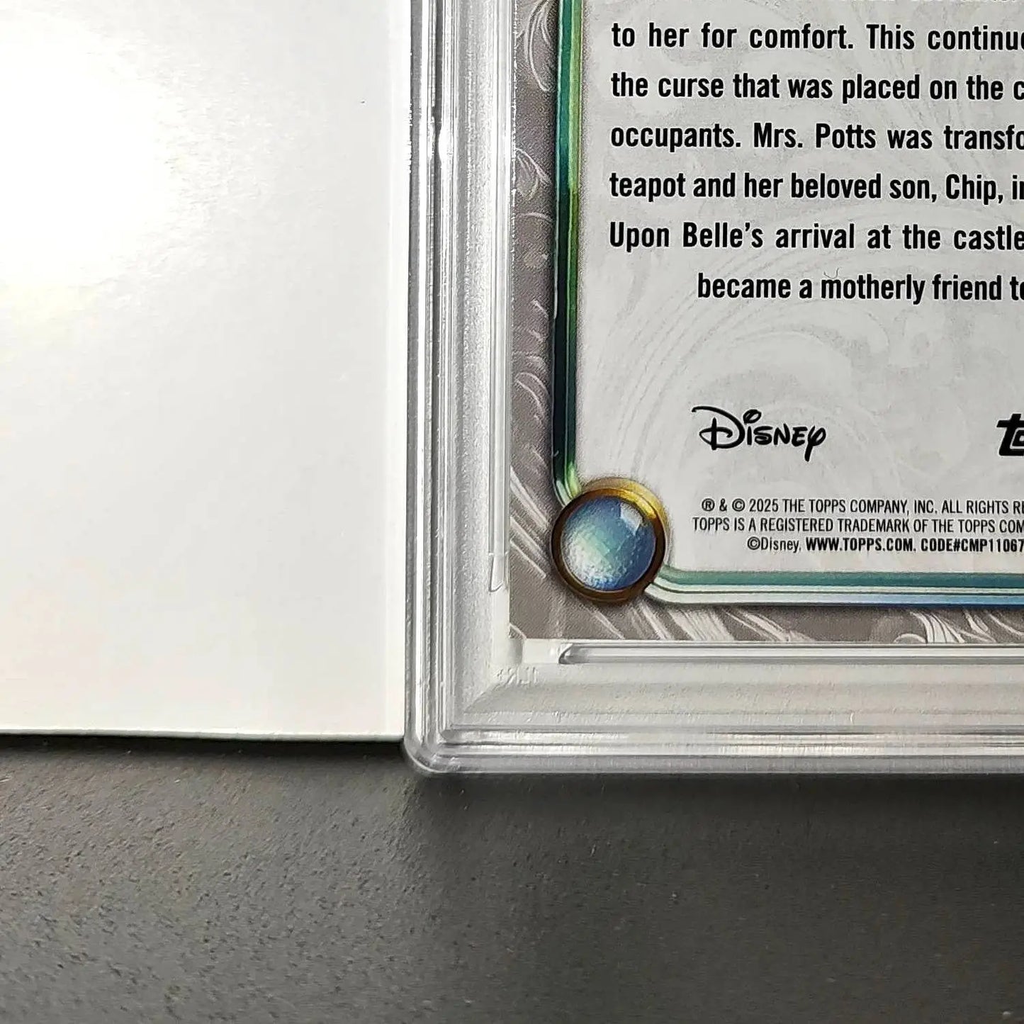 Mrs. Potts 2025 Topps Disney #48 Winter Variant Card Beauty and the Beast PSA 9 - Non-Sports Card Single