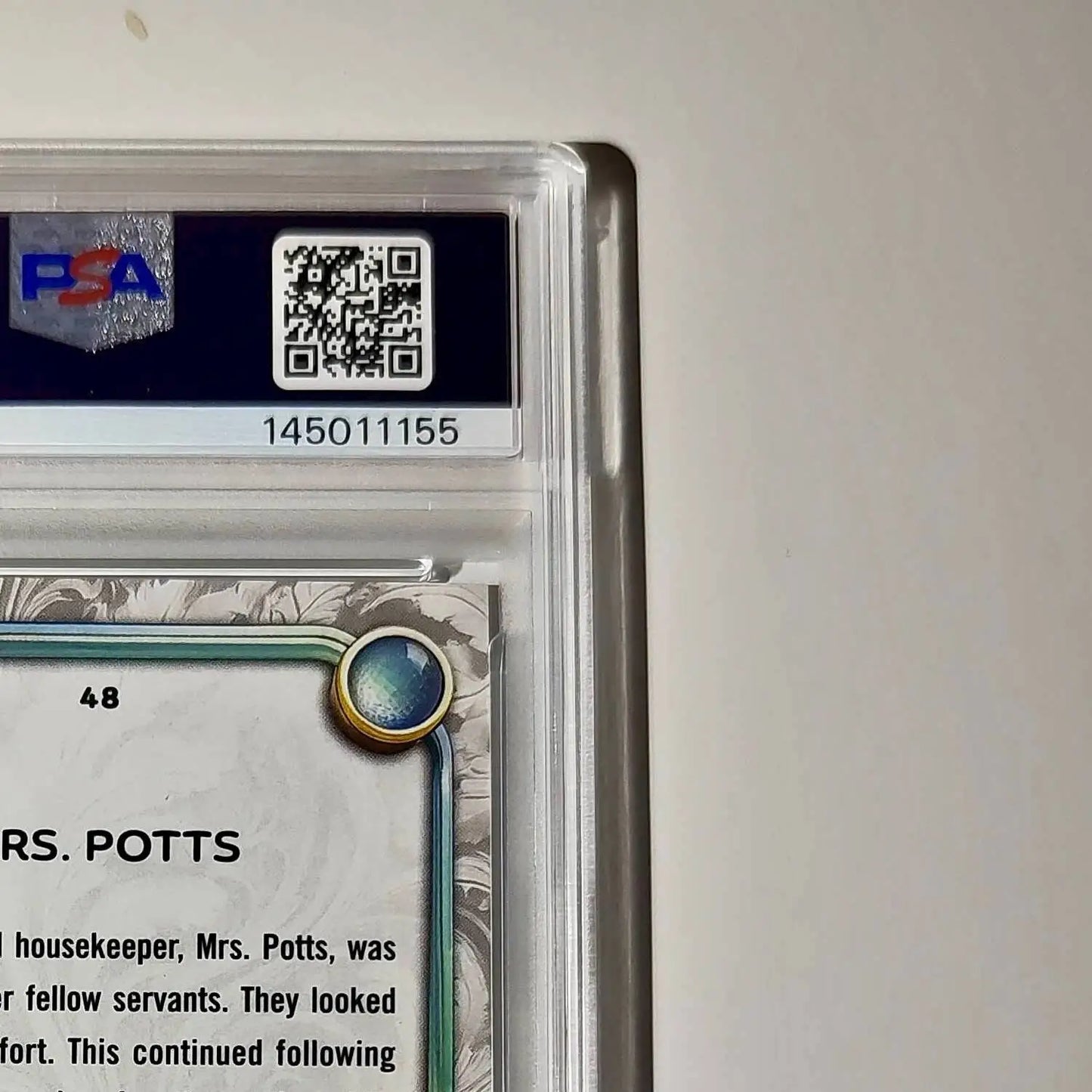 Mrs. Potts 2025 Topps Disney #48 Winter Variant Card Beauty and the Beast PSA 9 - Non-Sports Card Single