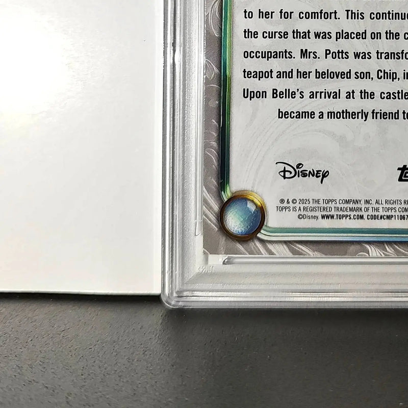 Mrs. Potts 2025 Topps Disney #48 Winter Variant Card Beauty and the Beast PSA 9 - Non-Sports Card Single