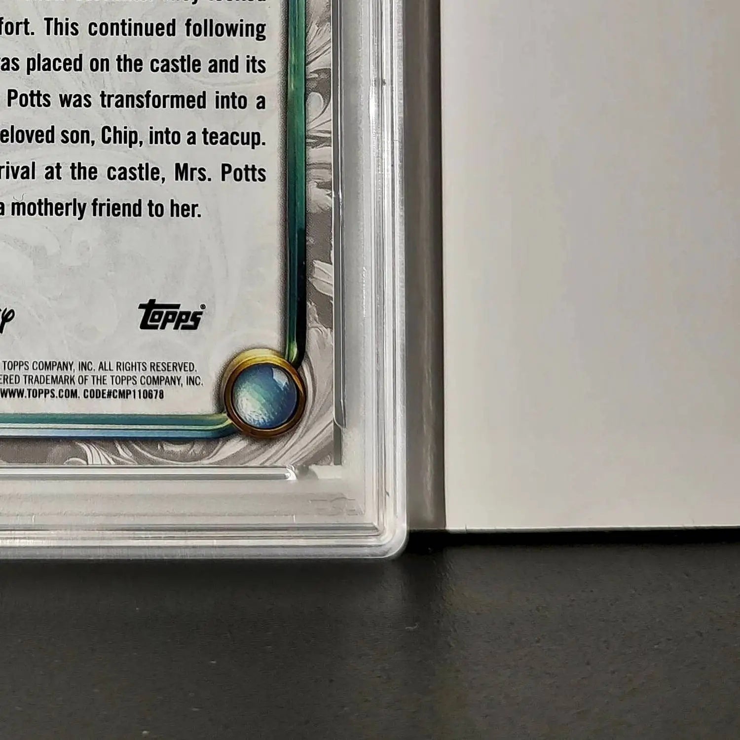 Mrs. Potts 2025 Topps Disney #48 Winter Variant Card Beauty and the Beast PSA 9 - Non-Sports Card Single