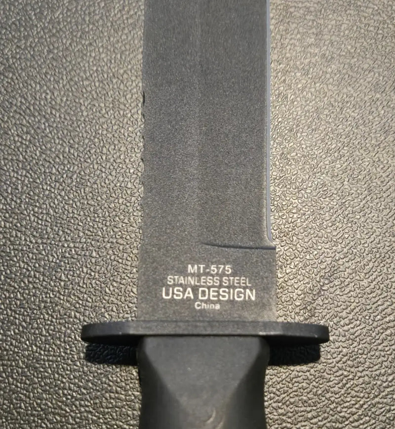 MTech USA MT‑575 10.5″ Fixed Blade Knife Full Tang 440 Stainless Nylon Sheath - Other