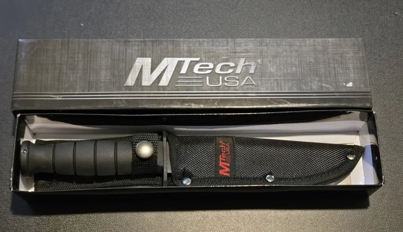 MTech USA MT‑575 10.5″ Fixed Blade Knife Full Tang 440 Stainless Nylon Sheath - Other
