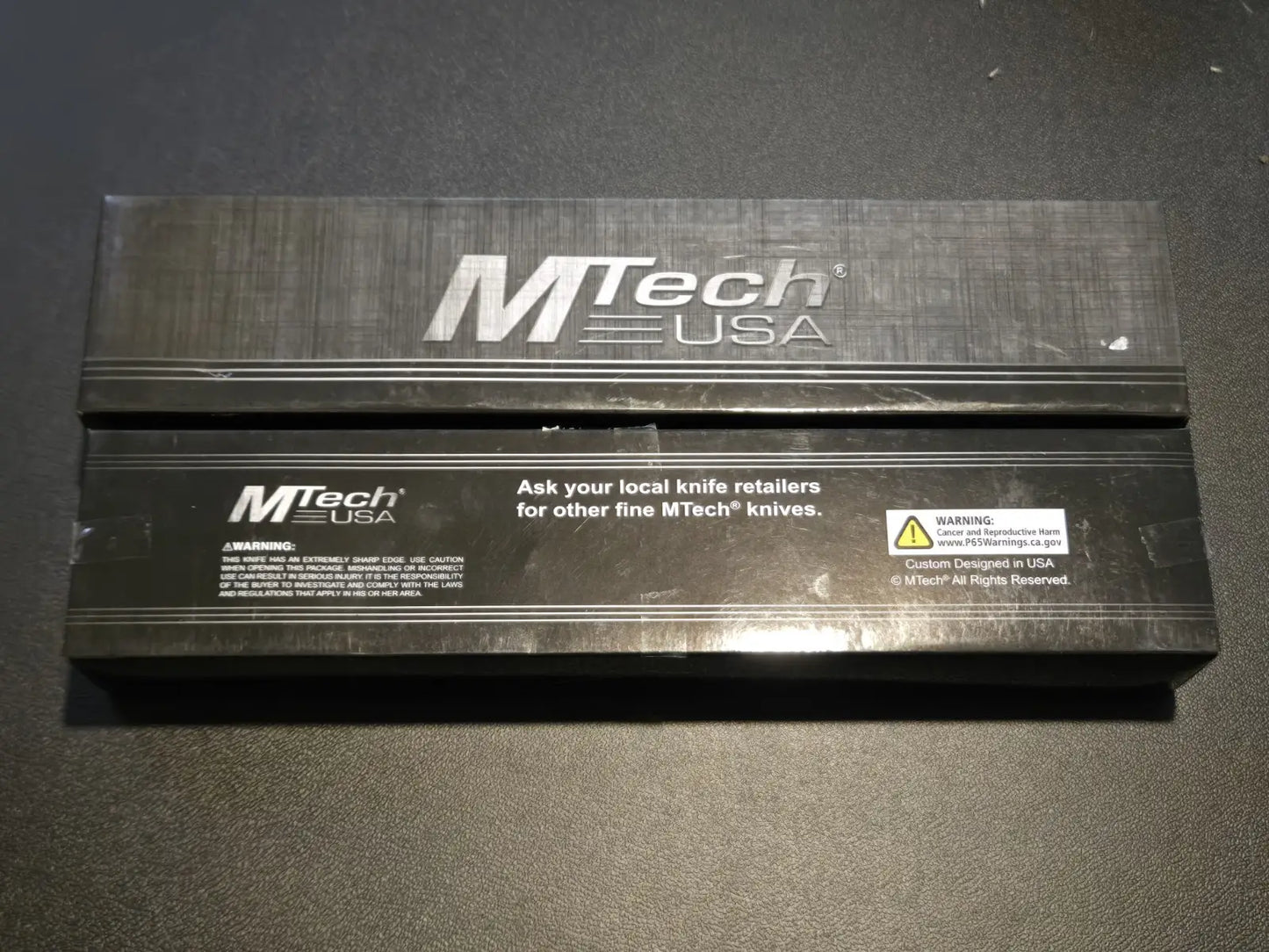 MTech USA MT‑575 10.5″ Fixed Blade Knife Full Tang 440 Stainless Nylon Sheath - Other