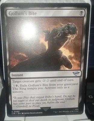 MTG Lord of the Rings Regular UC Gollum’s Bite #0085 LOTR Magic The Gathering - Magic Card Single