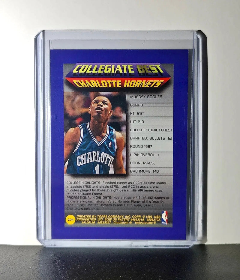 Muggsy Bogues 1994-95 Topps Finest #204 Collegiate Best