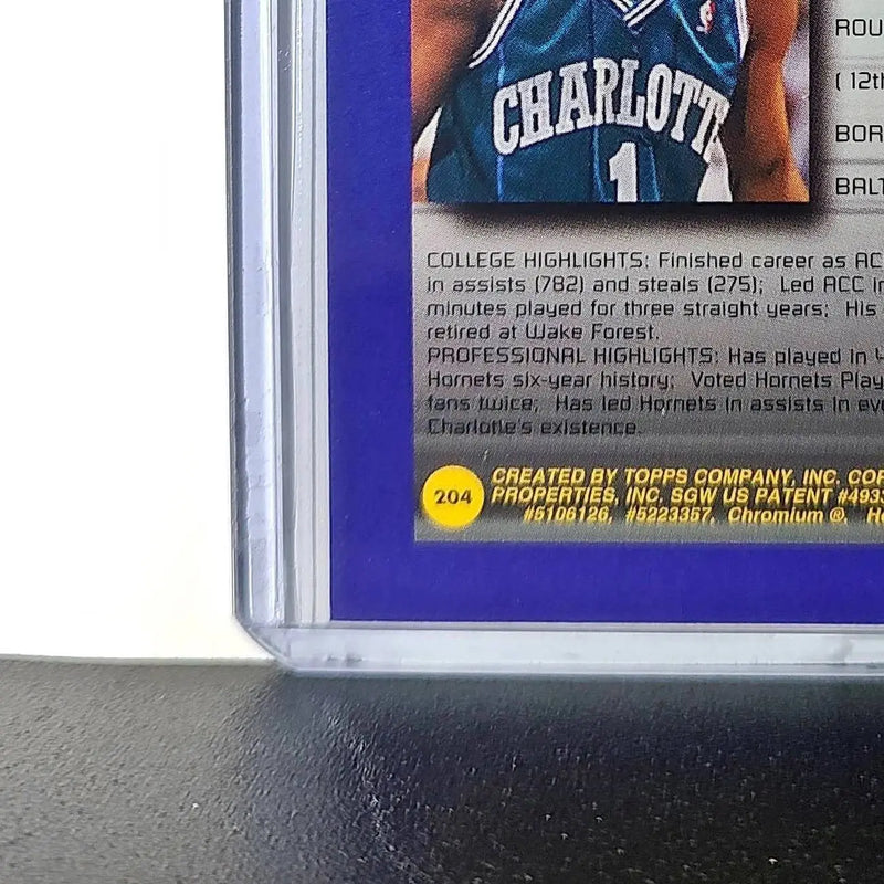 Muggsy Bogues 1994-95 Topps Finest #204 Collegiate Best
