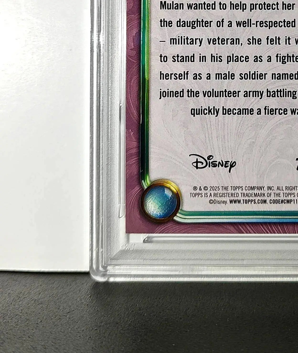 Mulan 2025 Topps Disney Cartoon Princess #158 Card Mulan PSA 10 - Non-Sports Card Single