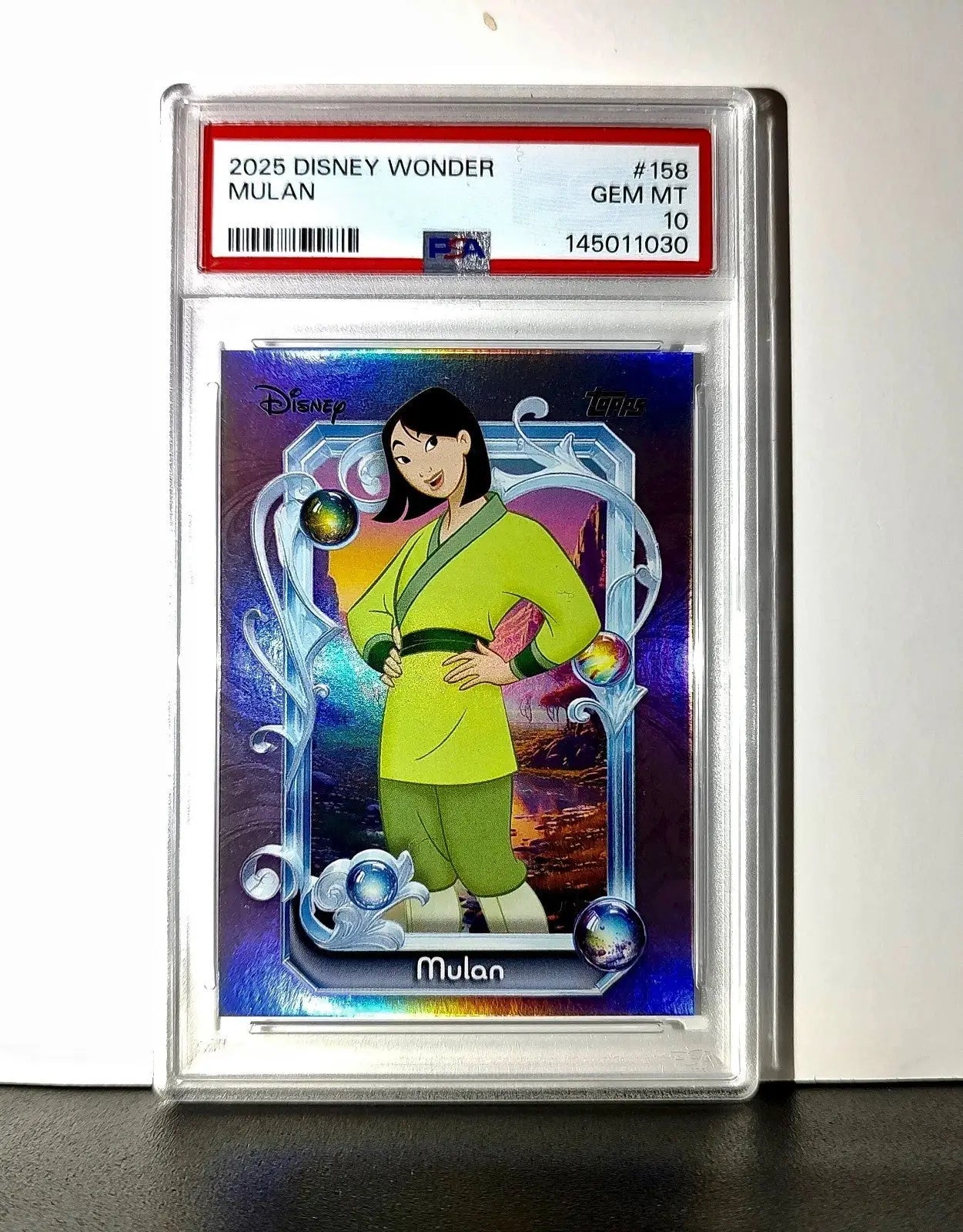 Mulan 2025 Topps Disney Cartoon Princess #158 Card Mulan PSA 10 - Non-Sports Card Single