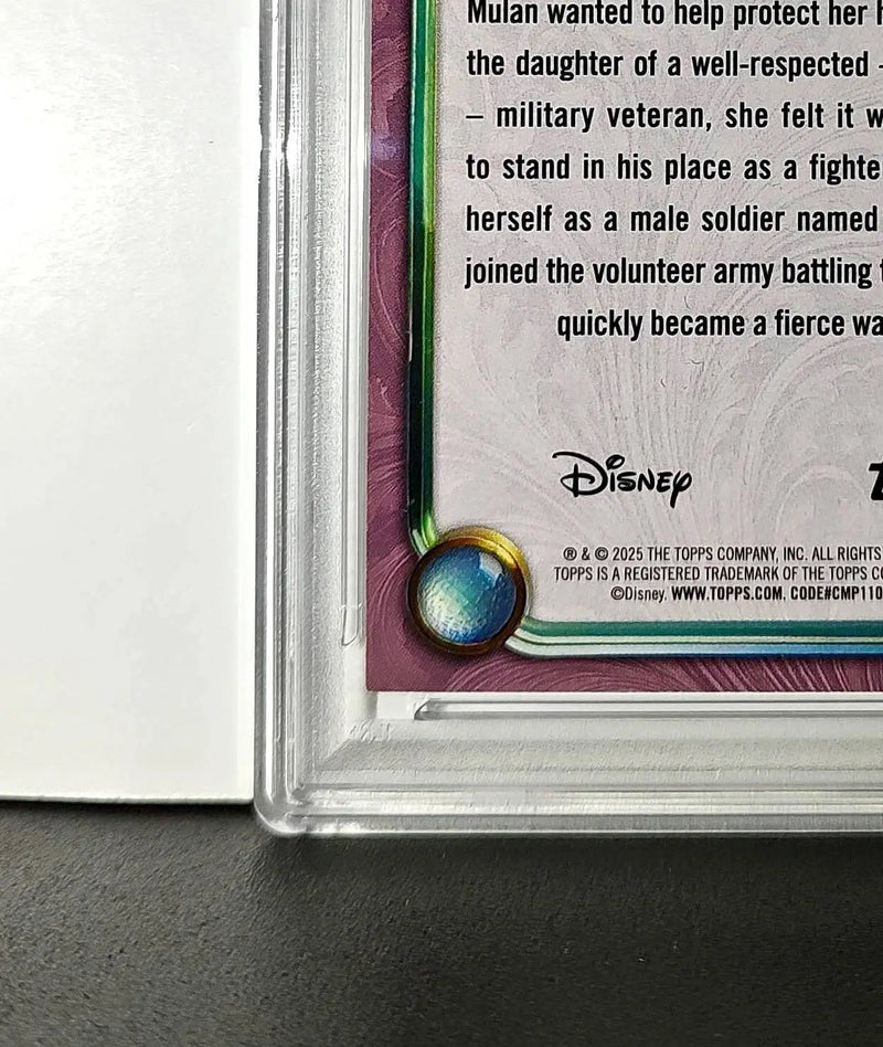 Mulan 2025 Topps Disney Cartoon Princess #158 Card Mulan PSA 9 - Non-Sports Card Single