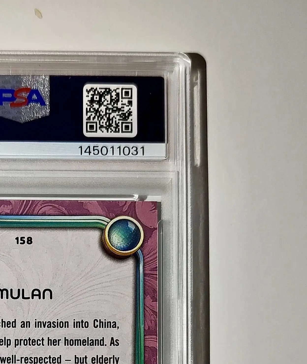 Mulan 2025 Topps Disney Cartoon Princess #158 Card Mulan PSA 9 - Non-Sports Card Single