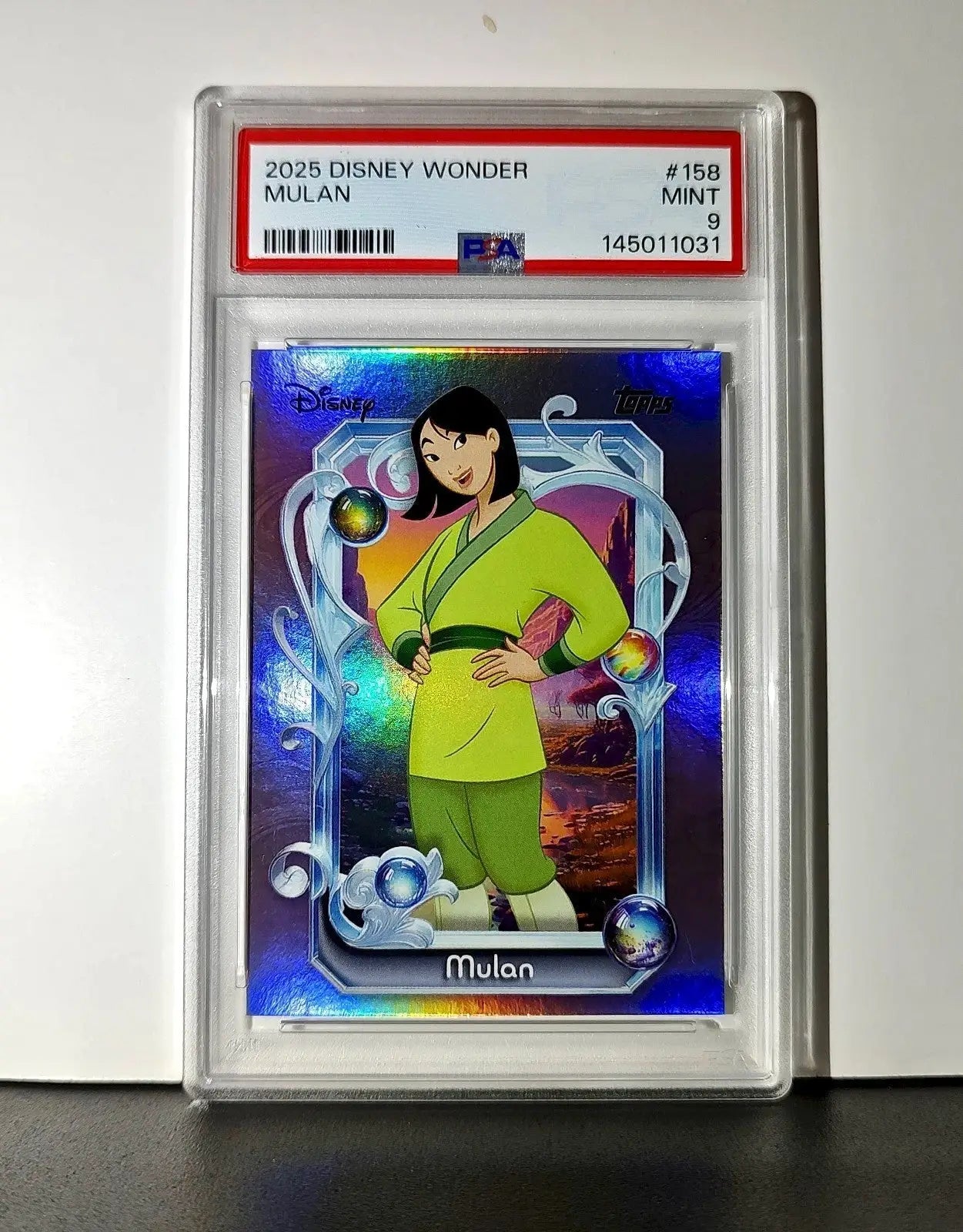 Mulan 2025 Topps Disney Cartoon Princess #158 Card Mulan PSA 9 - Non-Sports Card Single