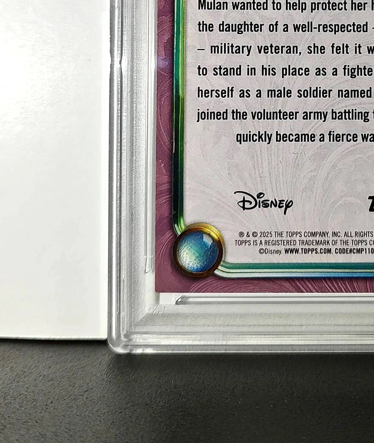 Mulan 2025 Topps Disney Cartoon Princess #158 Card Mulan PSA 9 - Non-Sports Card Single