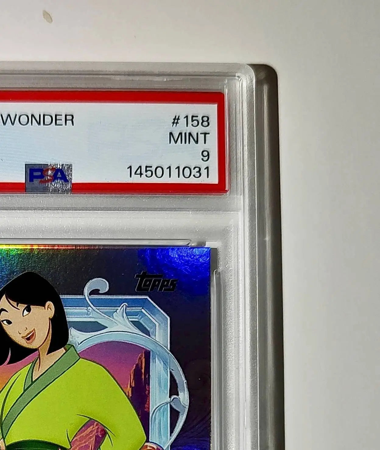 Mulan 2025 Topps Disney Cartoon Princess #158 Card Mulan PSA 9 - Non-Sports Card Single
