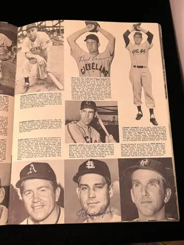 Vintage baseball player page in Multi-Signed 1963 Baseball Photo Album Volume 2