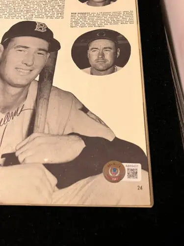 Vintage baseball poster featured in Multi-Signed 1963 Baseball Photo Album Volume 2