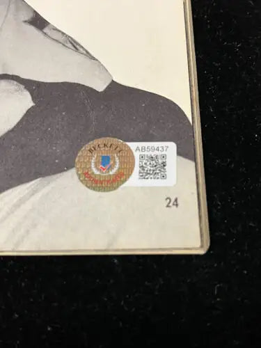 Beckett authentication sticker on Multi-Signed 1963 Old Timers Baseball Photo Album Volume 2