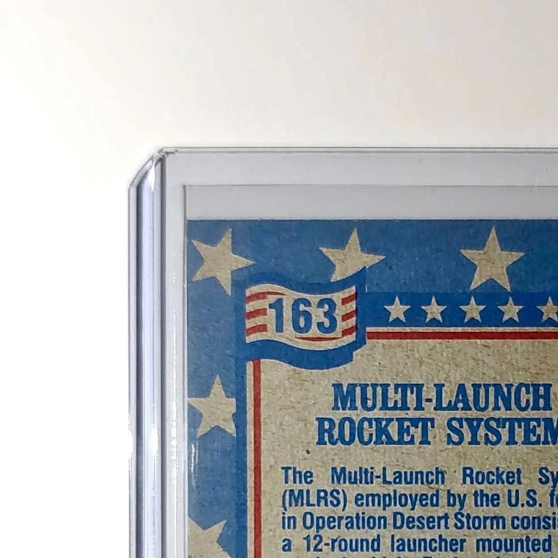Multiple Launch Rocket System 1991 Topps Desert Storm #163 Card