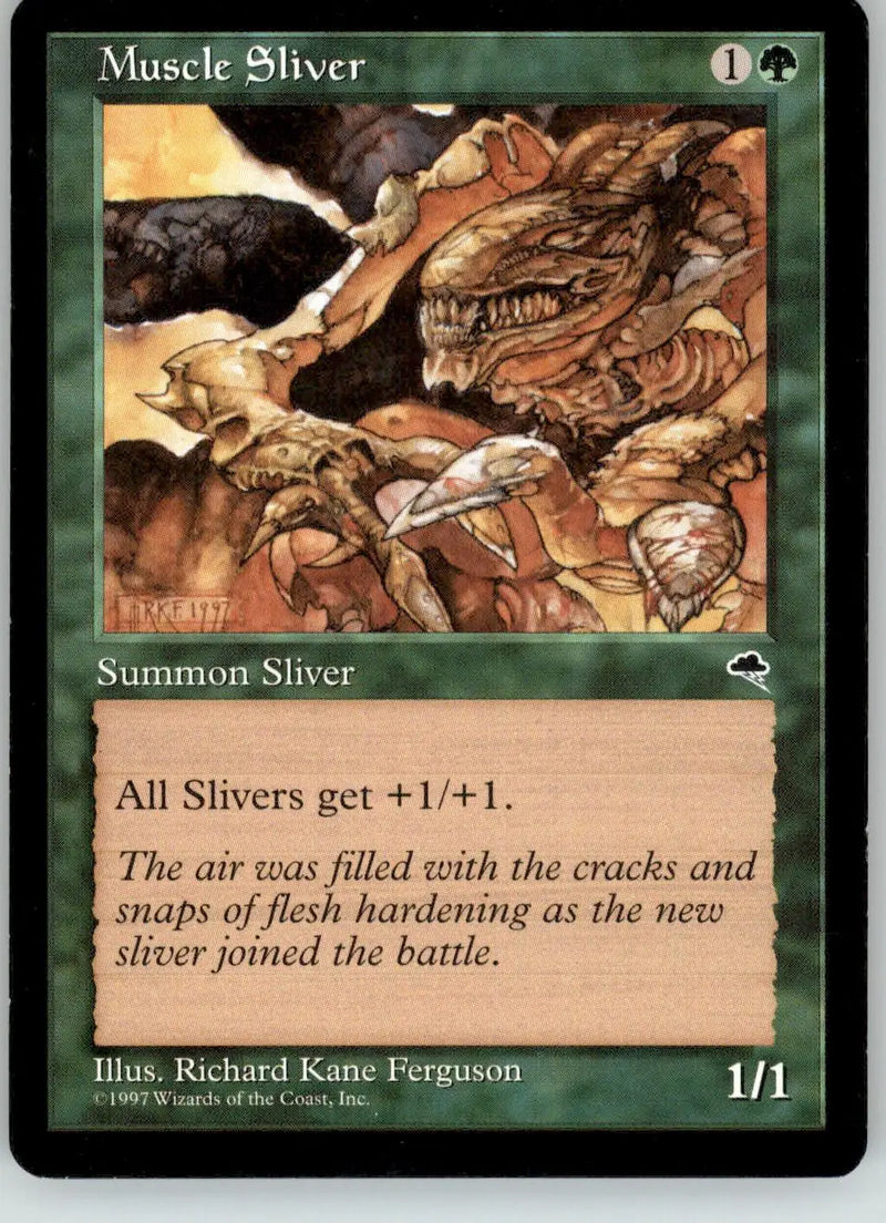 Muscle Sliver - Tempest - 238 - MP Magic: The Gathering - Magic Card Single