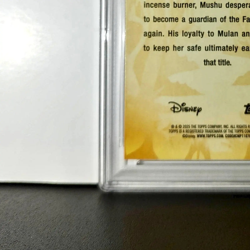 Mushu 2025 Topps Disney #FF-16 Furry Friends Card Mulan PSA 10 - Non-Sports Card Single