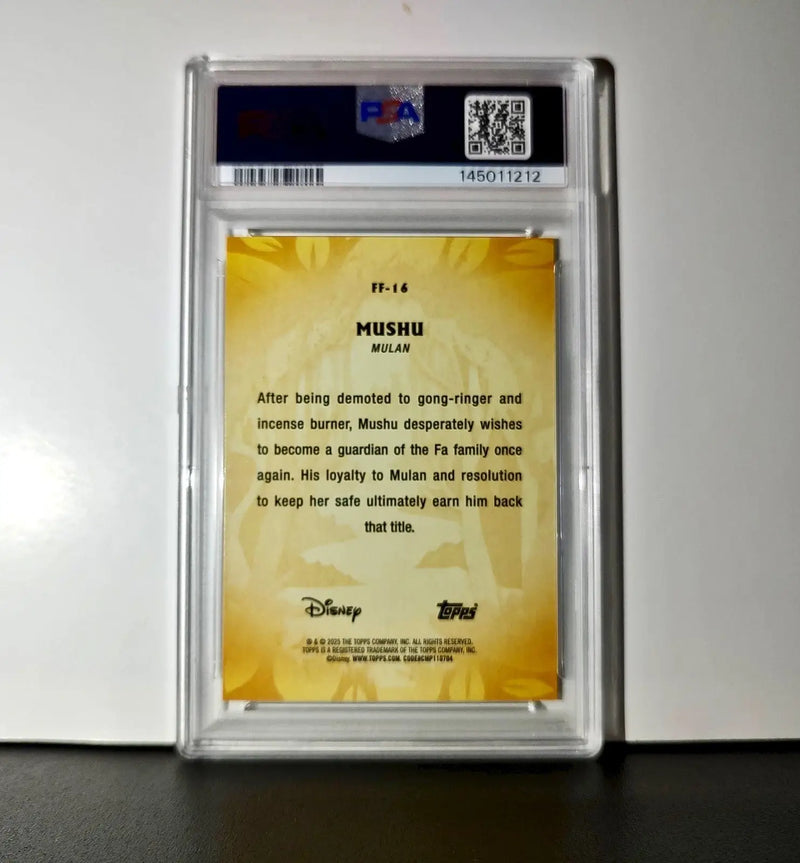 Mushu 2025 Topps Disney #FF-16 Furry Friends Card Mulan PSA 10 - Non-Sports Card Single