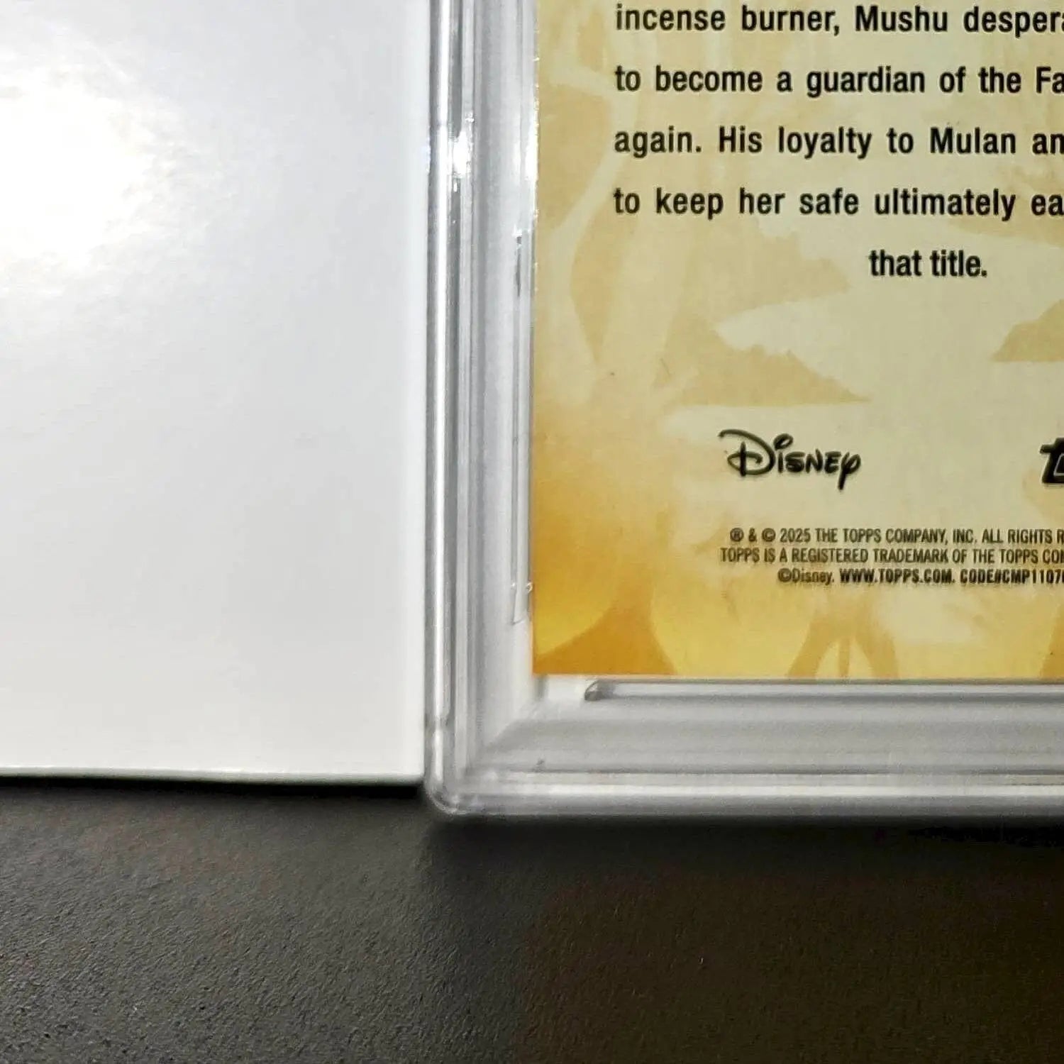 Mushu 2025 Topps Disney #FF-16 Furry Friends Card Mulan PSA 8 - Non-Sports Card Single