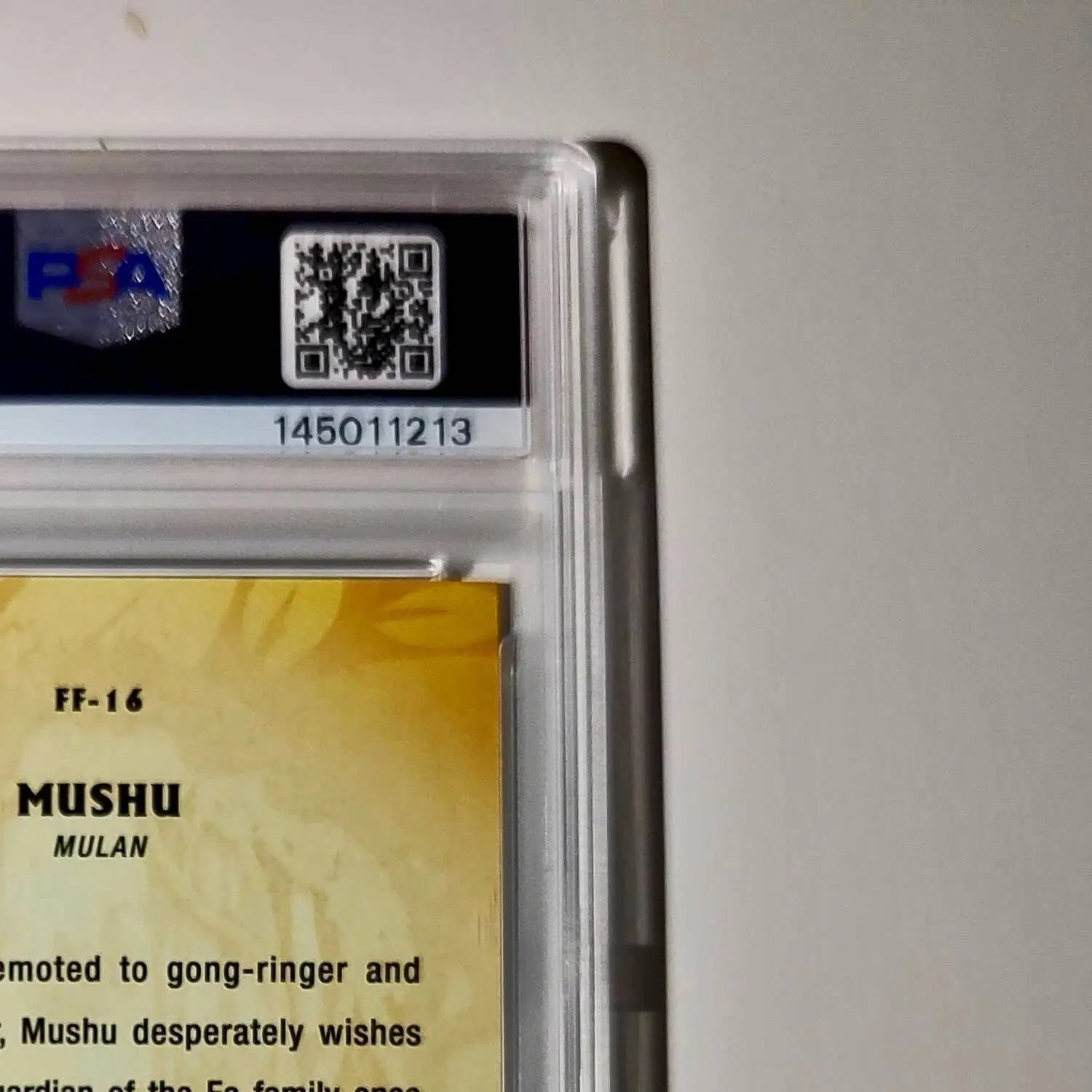 Mushu 2025 Topps Disney #FF-16 Furry Friends Card Mulan PSA 8 - Non-Sports Card Single